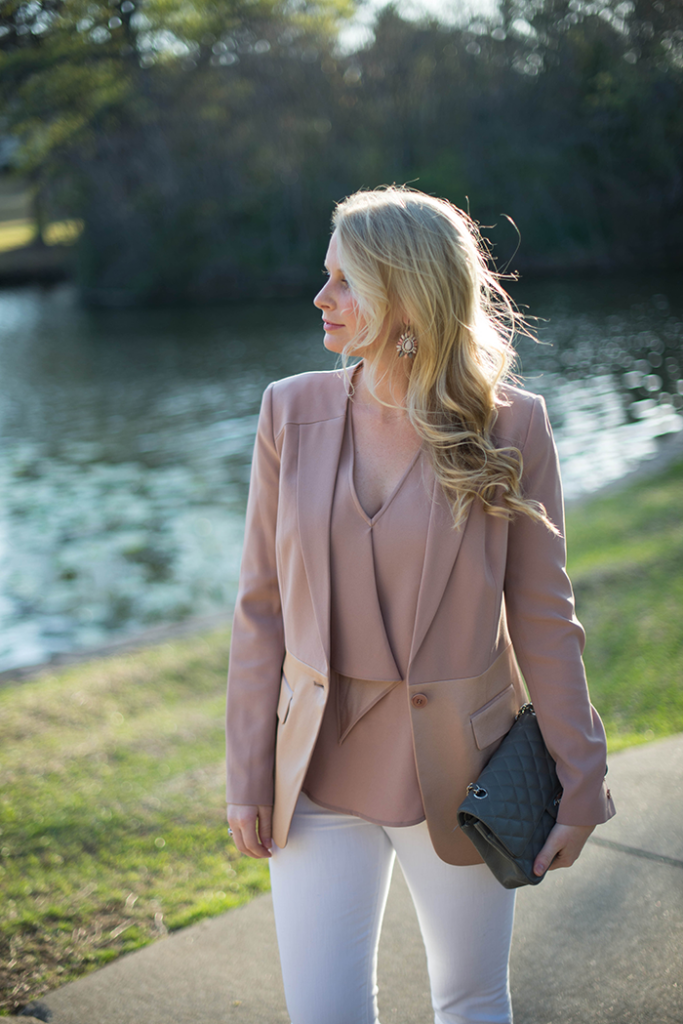 BLUSH BLAZER The Style Scribe