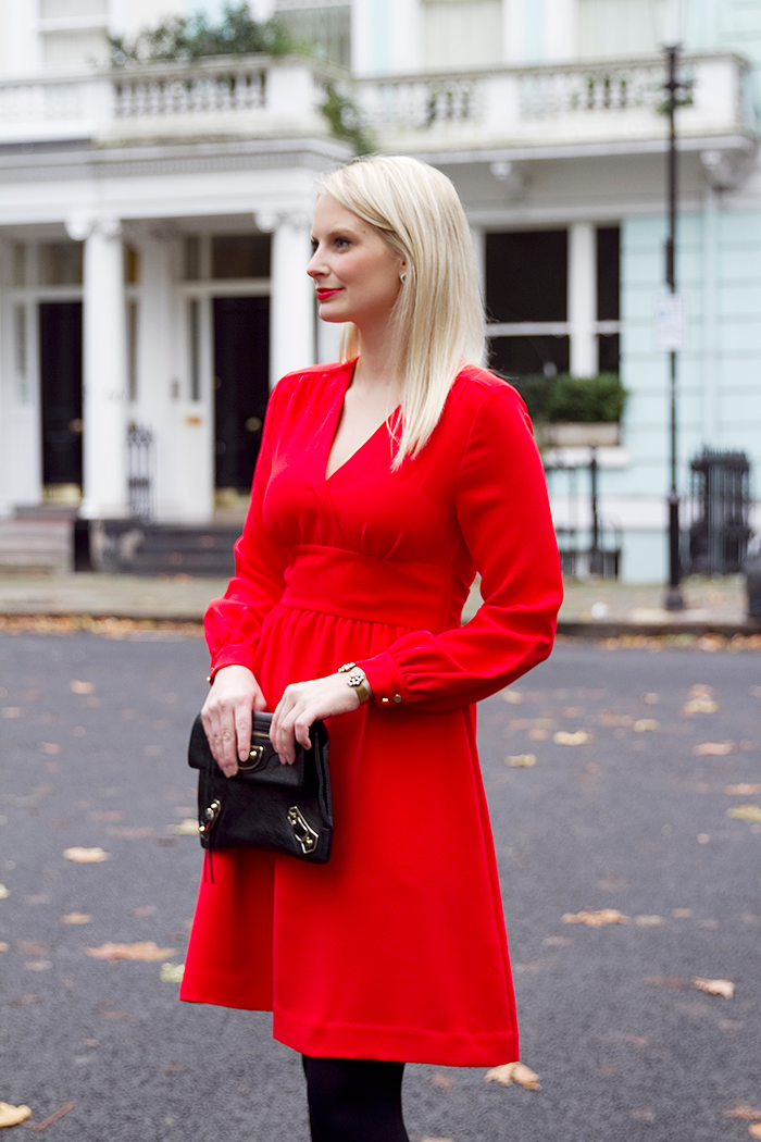 Kate spade red hot sale dress