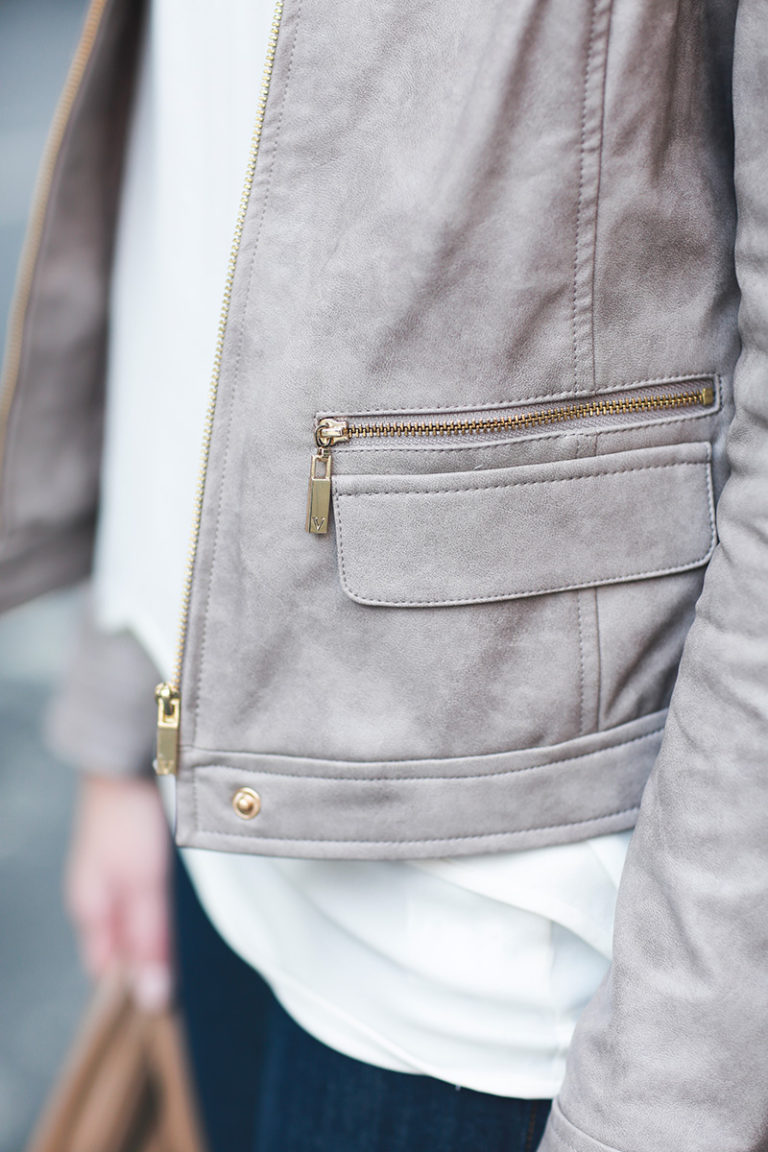 feminine leather jacket - The Style Scribe