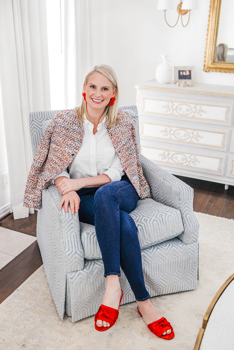 Living Room Sneak Peek + A Tweed Jacket Under $60!