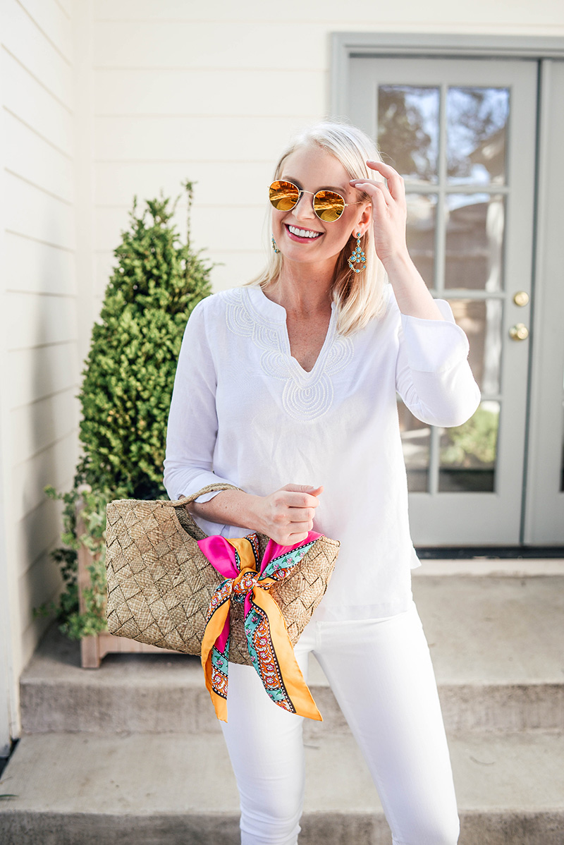Vineyard Vines White Linen Tunic | Chic Summer Whites
