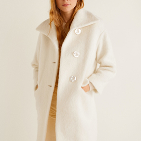 mango white coat