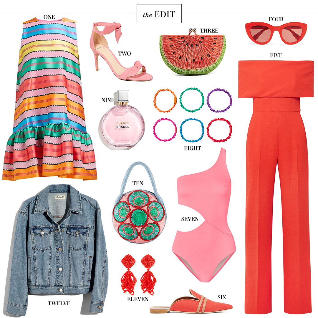THE EDIT | MARY KATRANTZOU ELLIS STRIPE DRESS