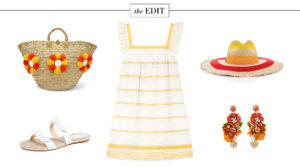 THE EDIT | KATE SPADE YELLOW "LIMONE" SCALLOPED BIKINI