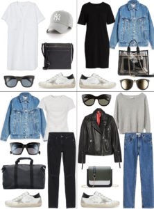 ONE PIECE FOUR WAYS // STYLING GOLDEN GOOSE SNEAKERS