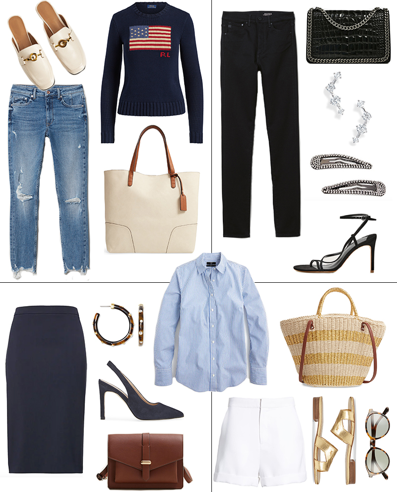 ONE PIECE FOUR WAYS STRIPED BUTTON DOWN SHIRT
