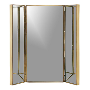 gold vanity mirror | The Style Scribe