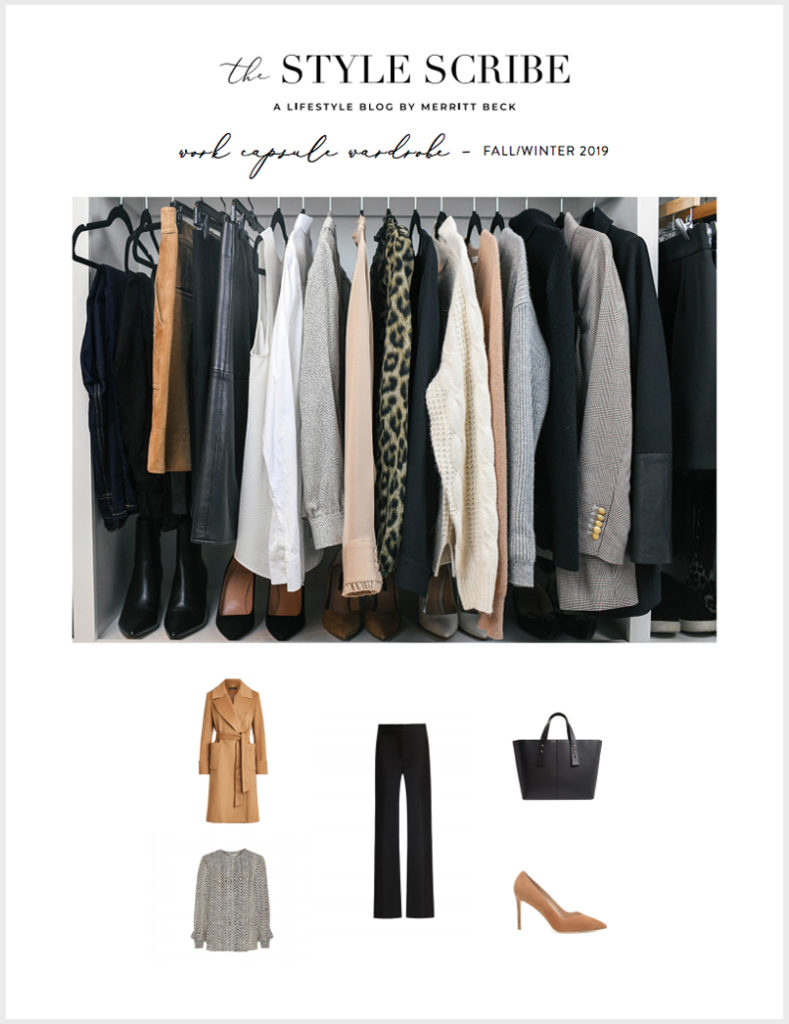work capsule wardrobe 2021 fall
