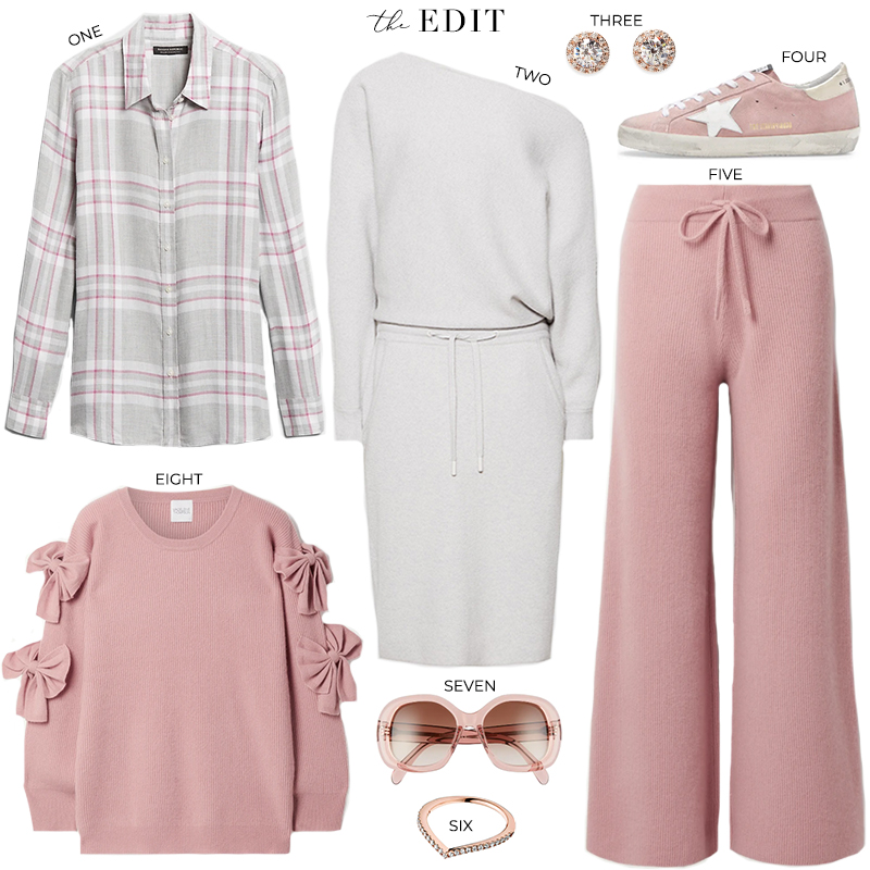 THE EDIT // MADELEINE THOMPSON TEMPLE OF DOOM CASHMERE TRACK PANTS
