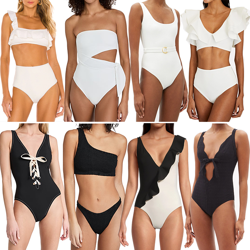 BLACK AND WHITE SWIMWEAR