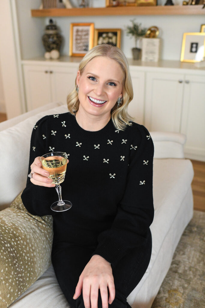 CAMI NYC LULIE BOW EMBELLISHED SWEATER // THE STYLE SCRIBE