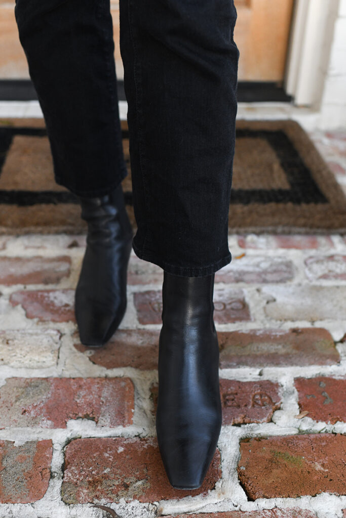 TOTEME LEATHER ANKLE BOOTS // THE STYLE SCRIBE