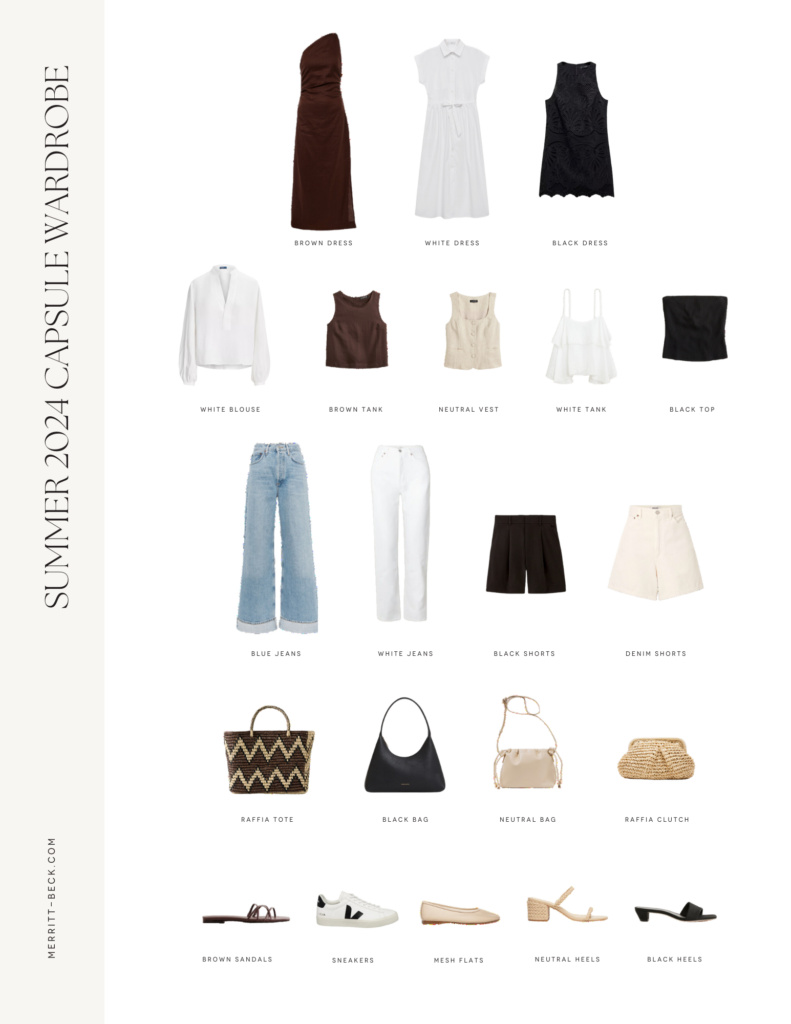 THE BEST SUMMER CAPSULE WARDROBE FOR 2024 BY MERRITT BECK