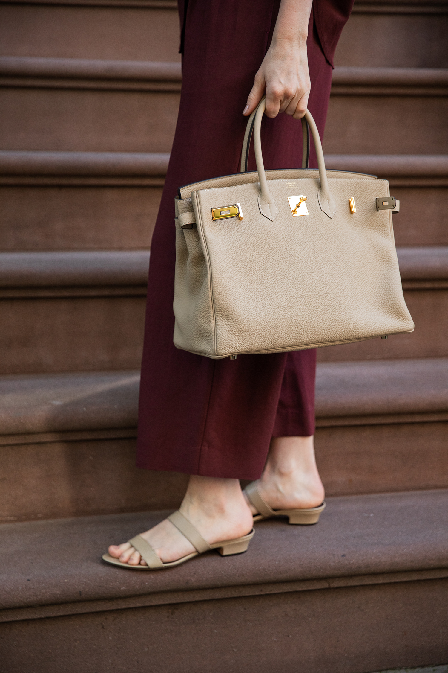 THE ROW AWAR SANDALS IRON GRAY