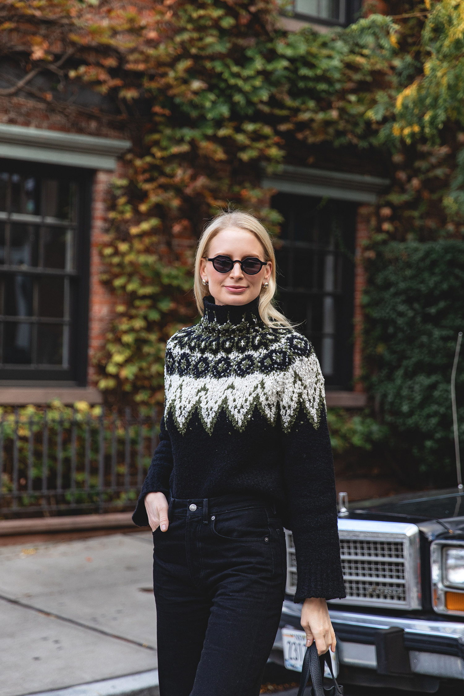 PROENZA SCHOULER WHITE LABEL LIZZY FAIR ISLE SWEATER