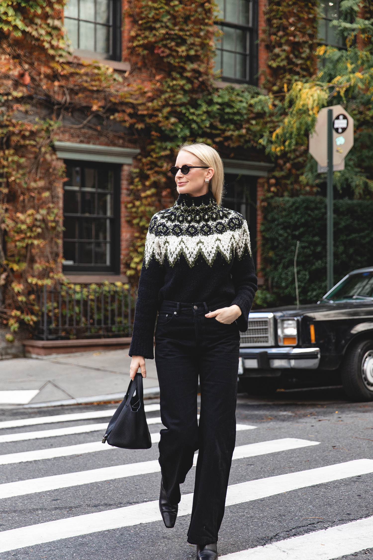 PROENZA SCHOULER WHITE LABEL LIZZY FAIR ISLE SWEATER