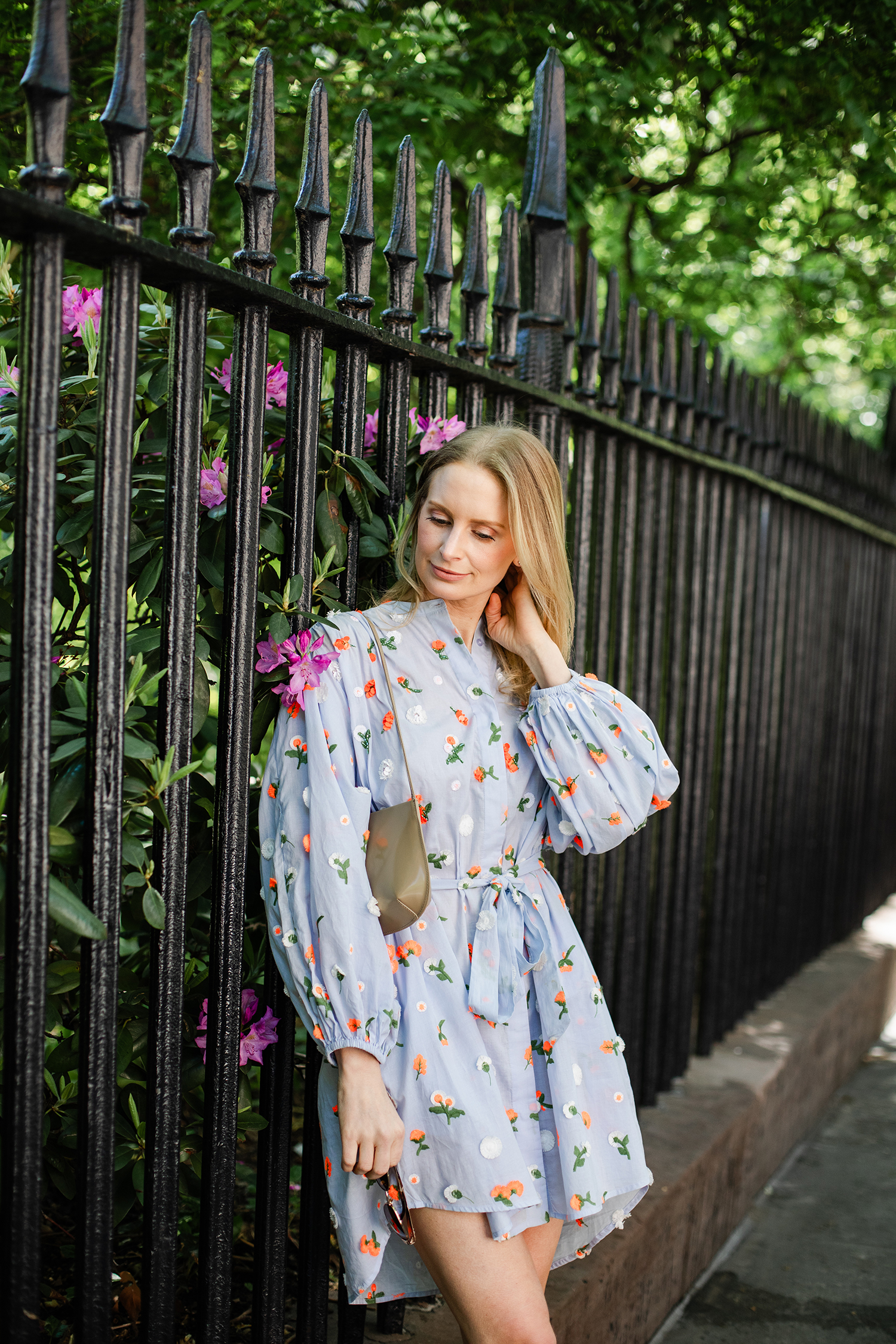 MERRITT BECK IN AN ESSENTIEL ANTWERP DRESS IN GRAMERCY PARK