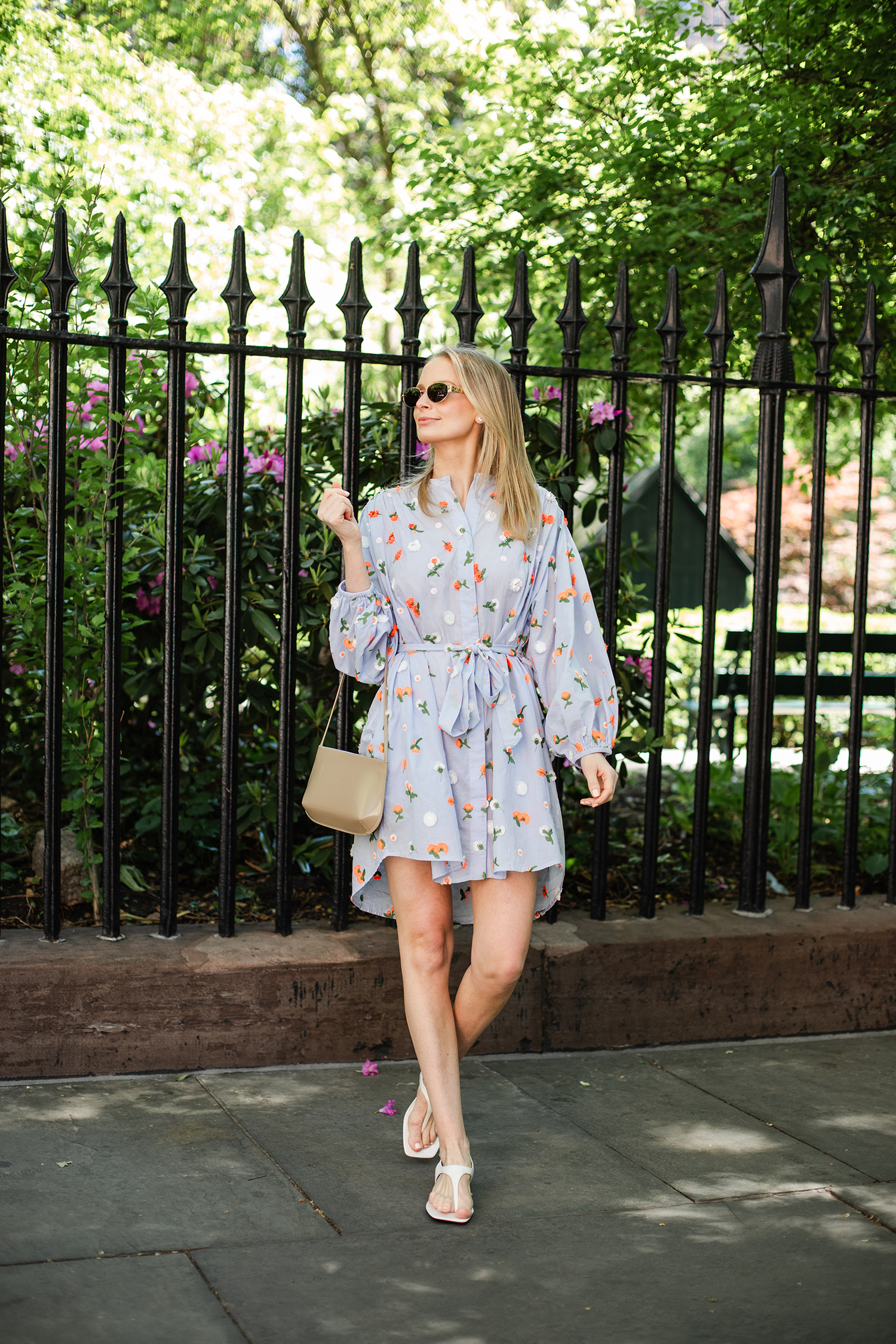 MERRITT BECK IN AN ESSENTIEL ANTWERP DRESS IN GRAMERCY PARK
