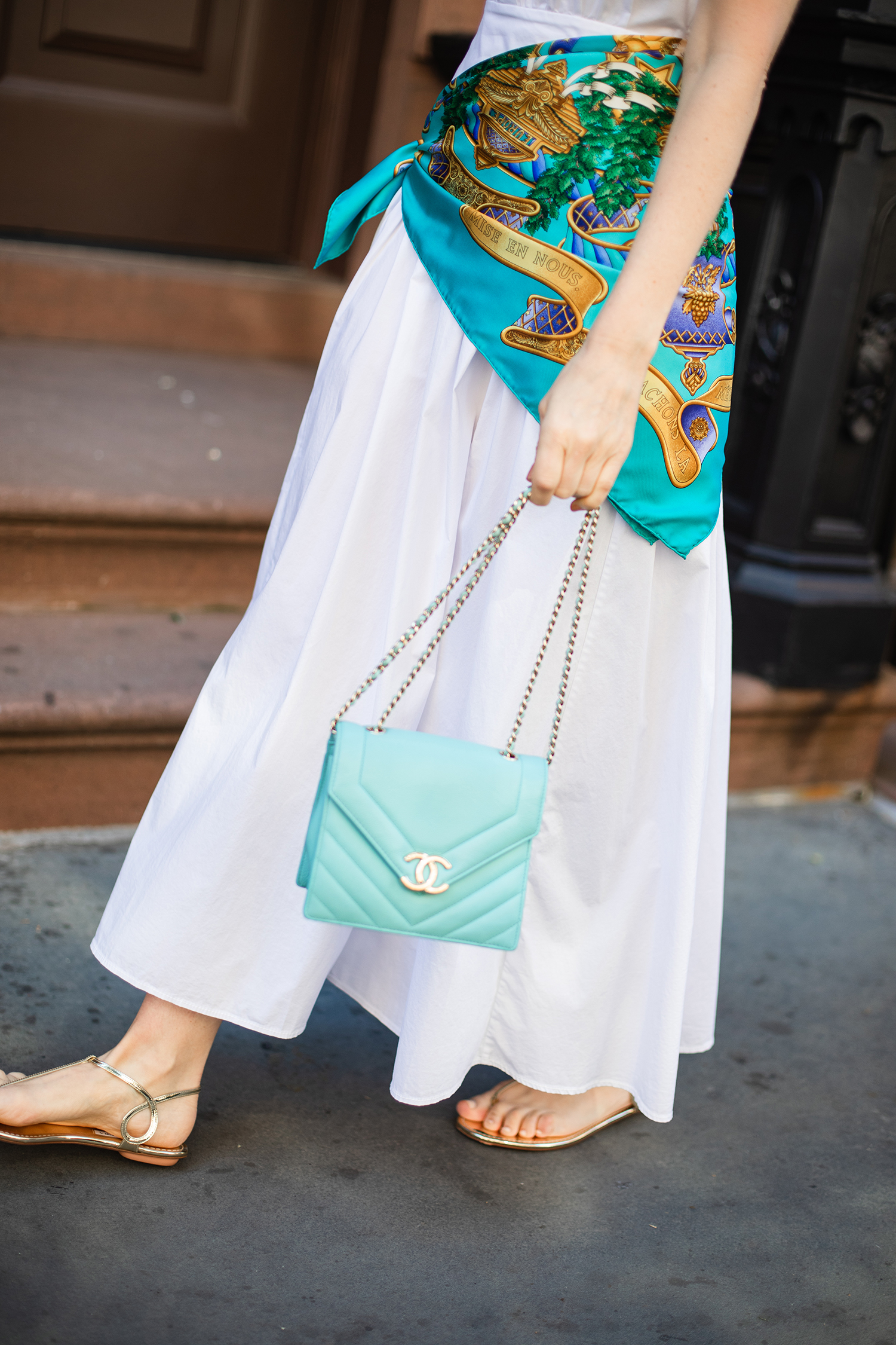 This dress is the perfect blank canvas for summer