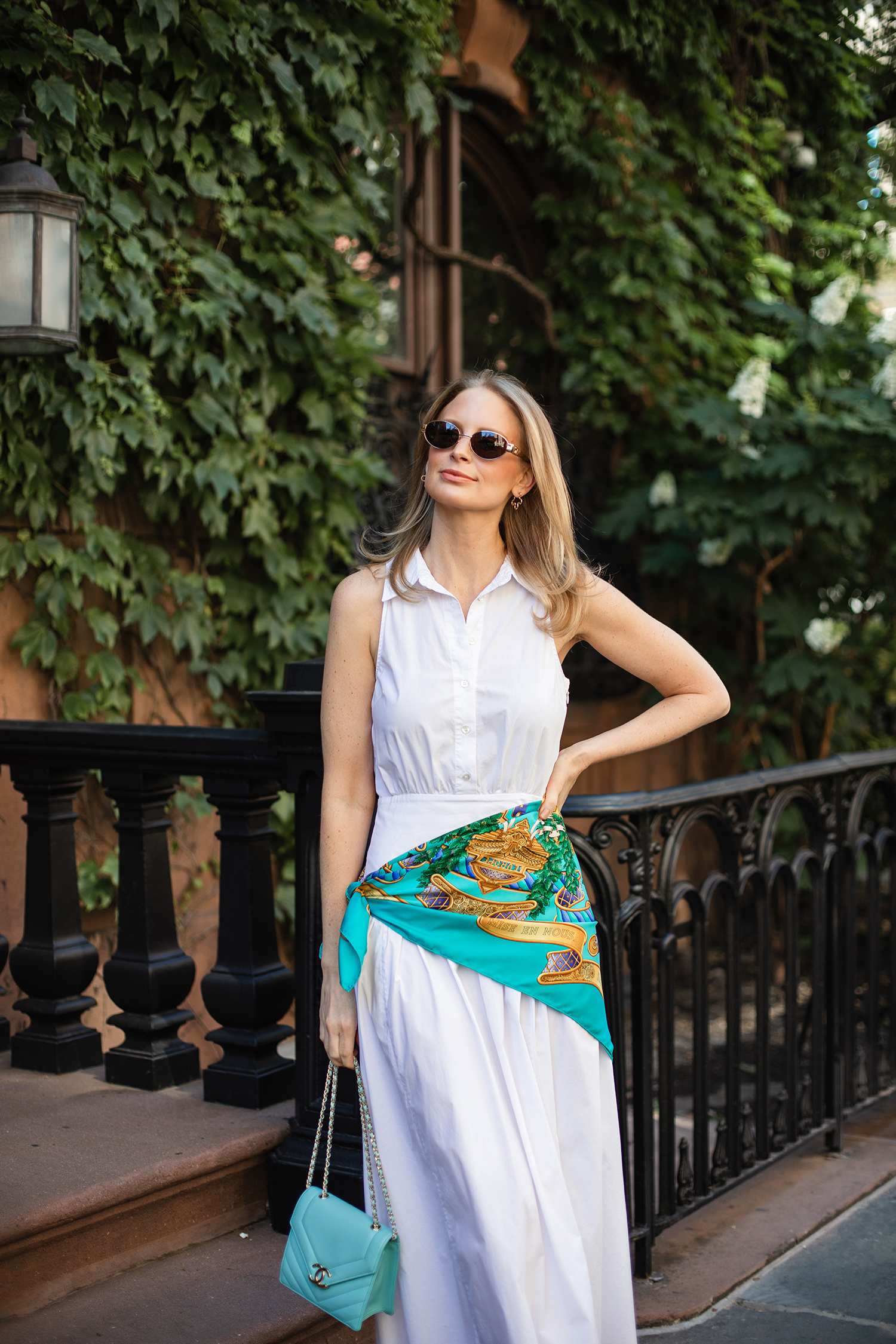 This dress is the perfect blank canvas for summer